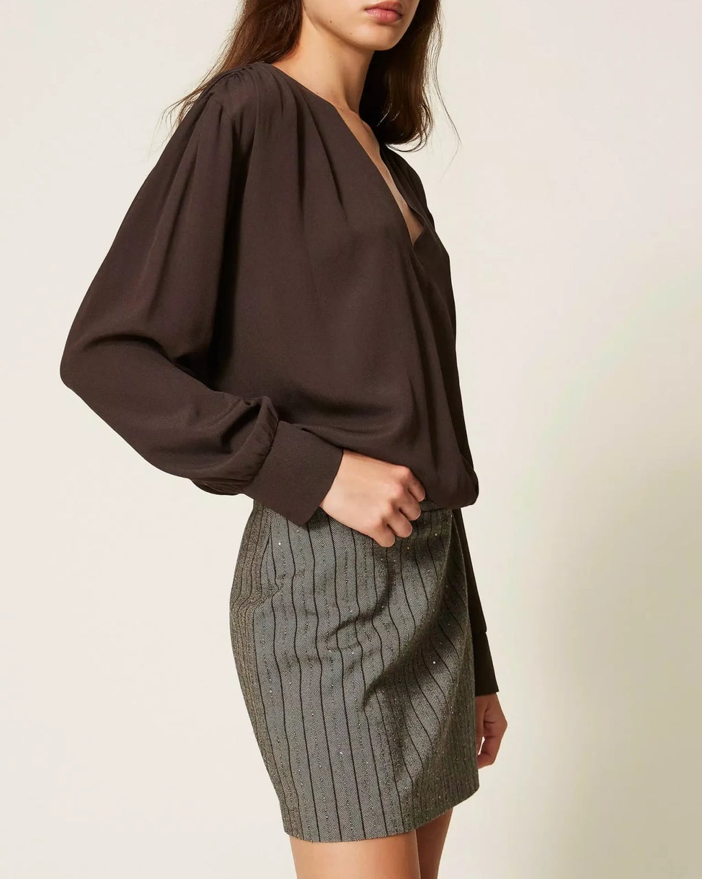 Twinset - Blusa Incrociata