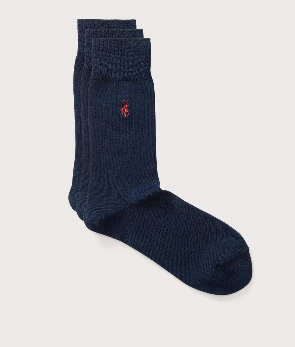 Polo Ralph Lauren - Mercerized-Socks-3 Pack