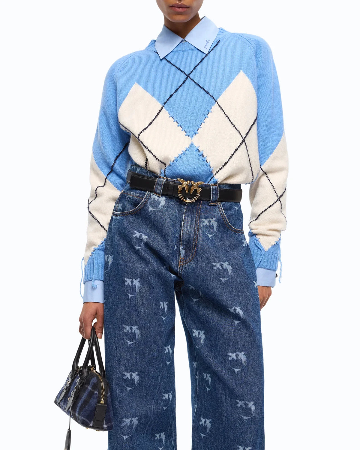 Pinko - Berna Pull Argyle Traforato