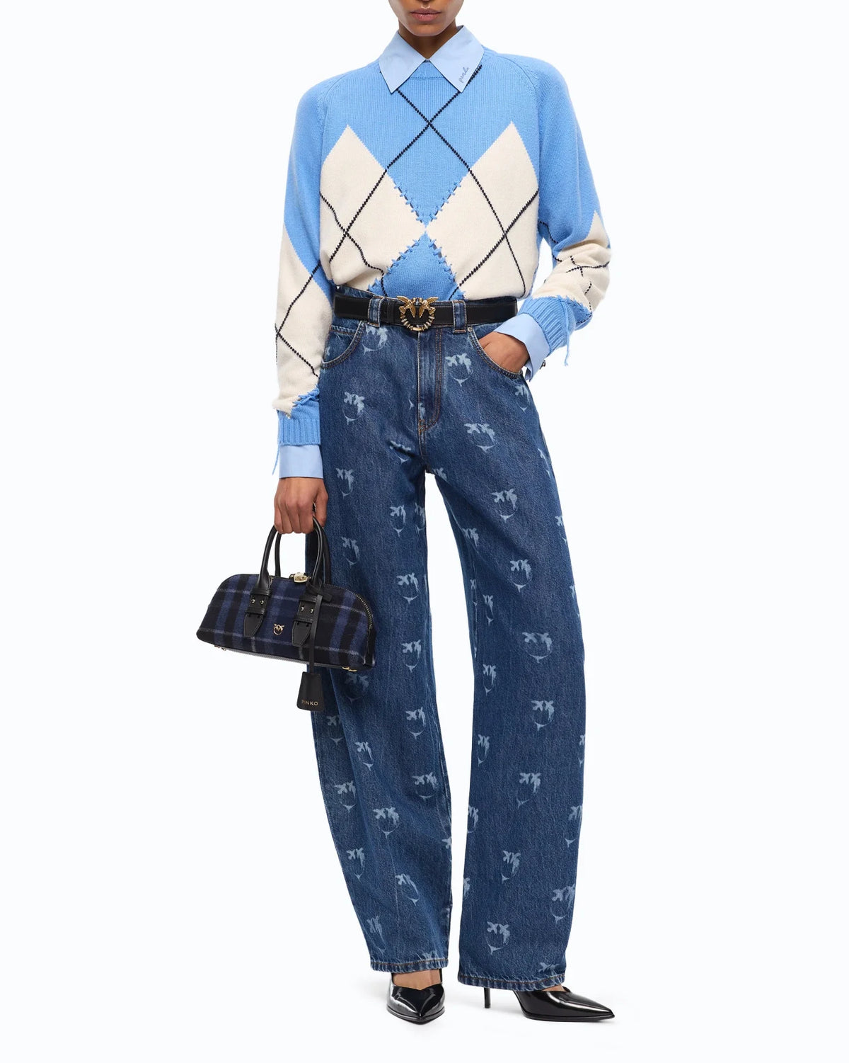 Pinko - Berna Pull Argyle Traforato