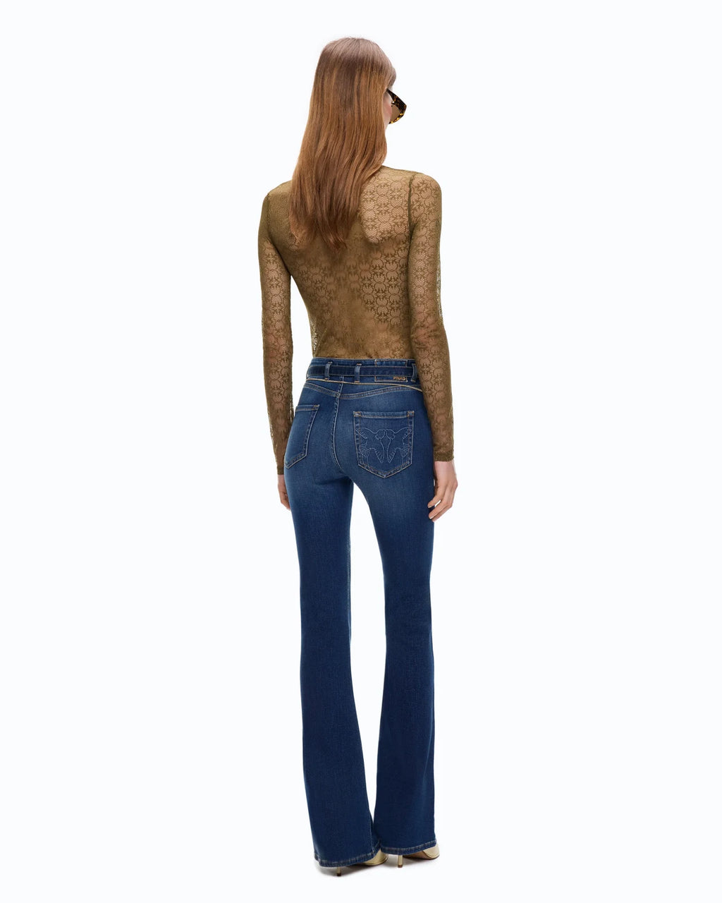 Pinko - Flora Flare Medium Wash