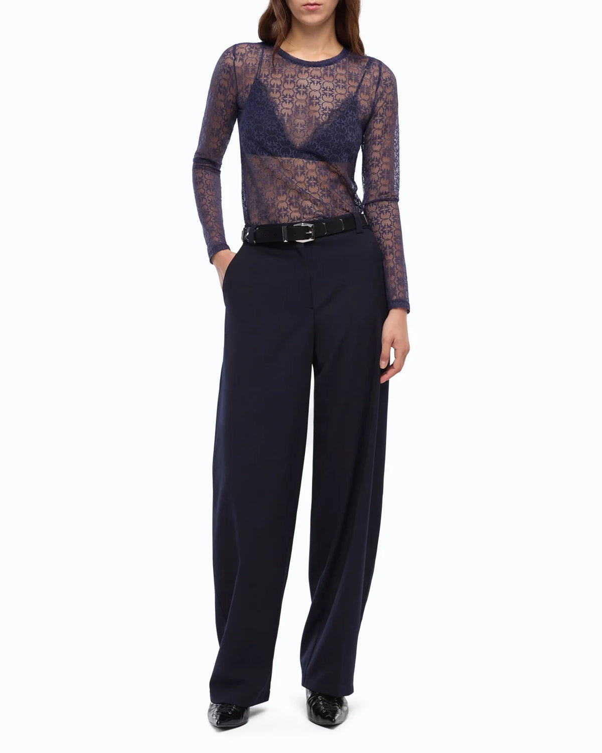 Pinko - Rover Maglia Pizzo Stretch
