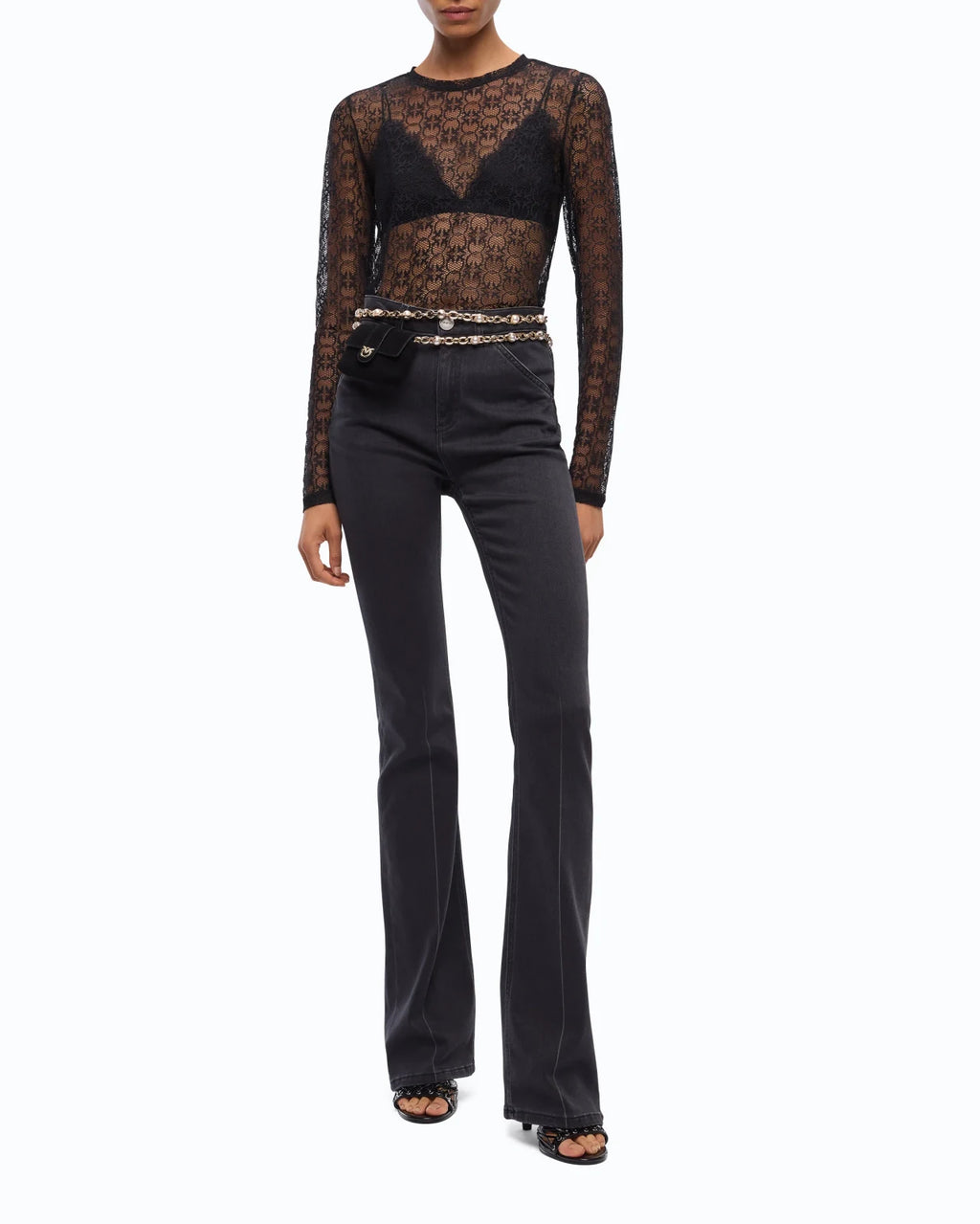 Pinko - Rover Maglia Pizzo Stretch