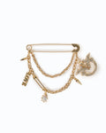 Pinko - Brooch Metal Chain Logo