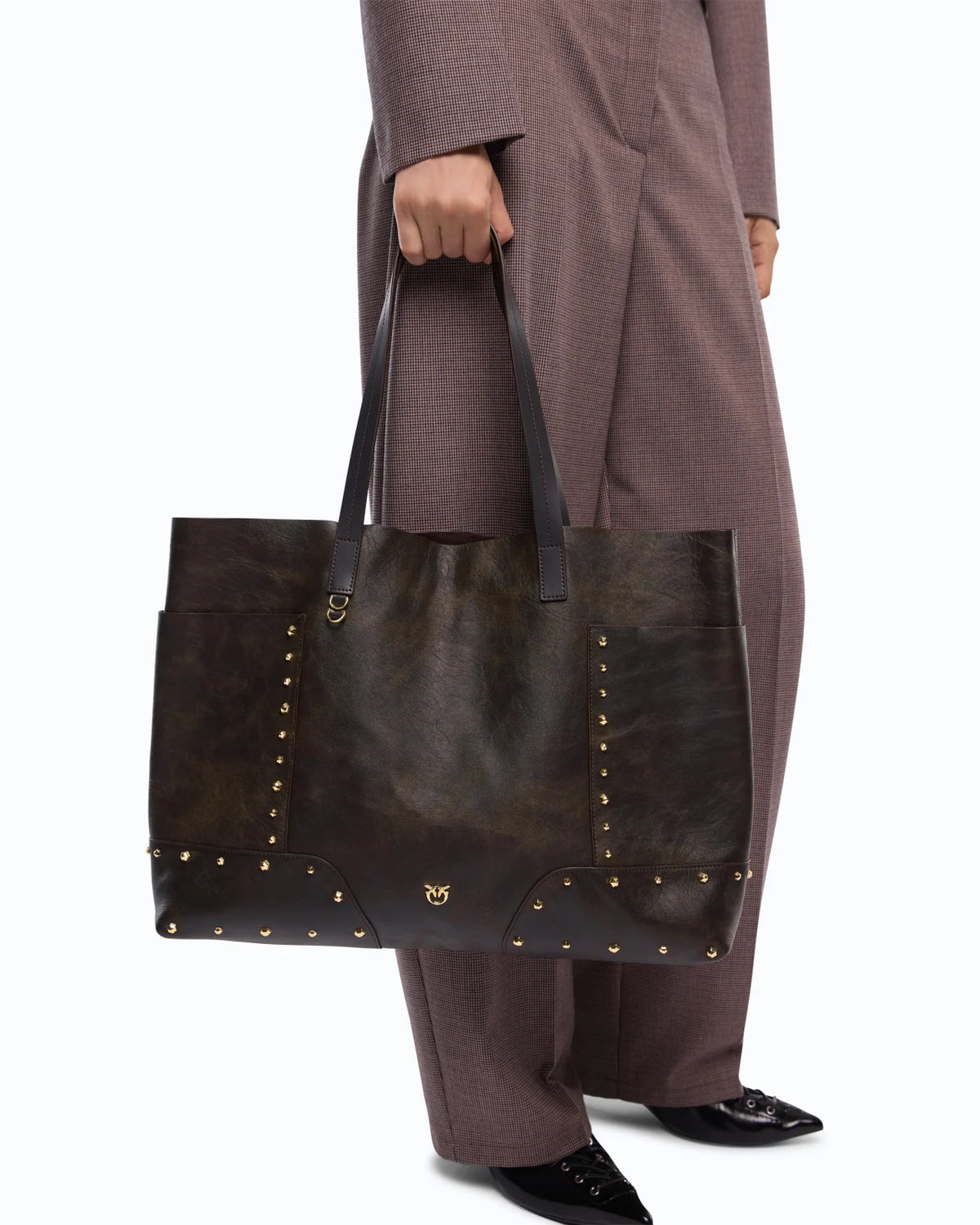 Pinko - Tote Bag Studs Patch Cloud