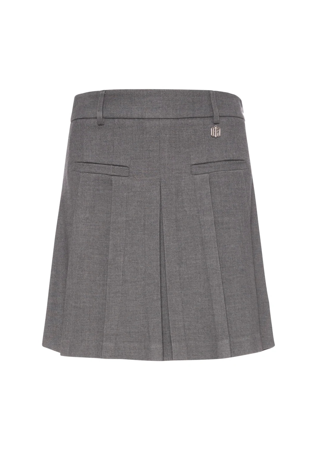 Fracomina - Mini Pleated Gonna Greymelange