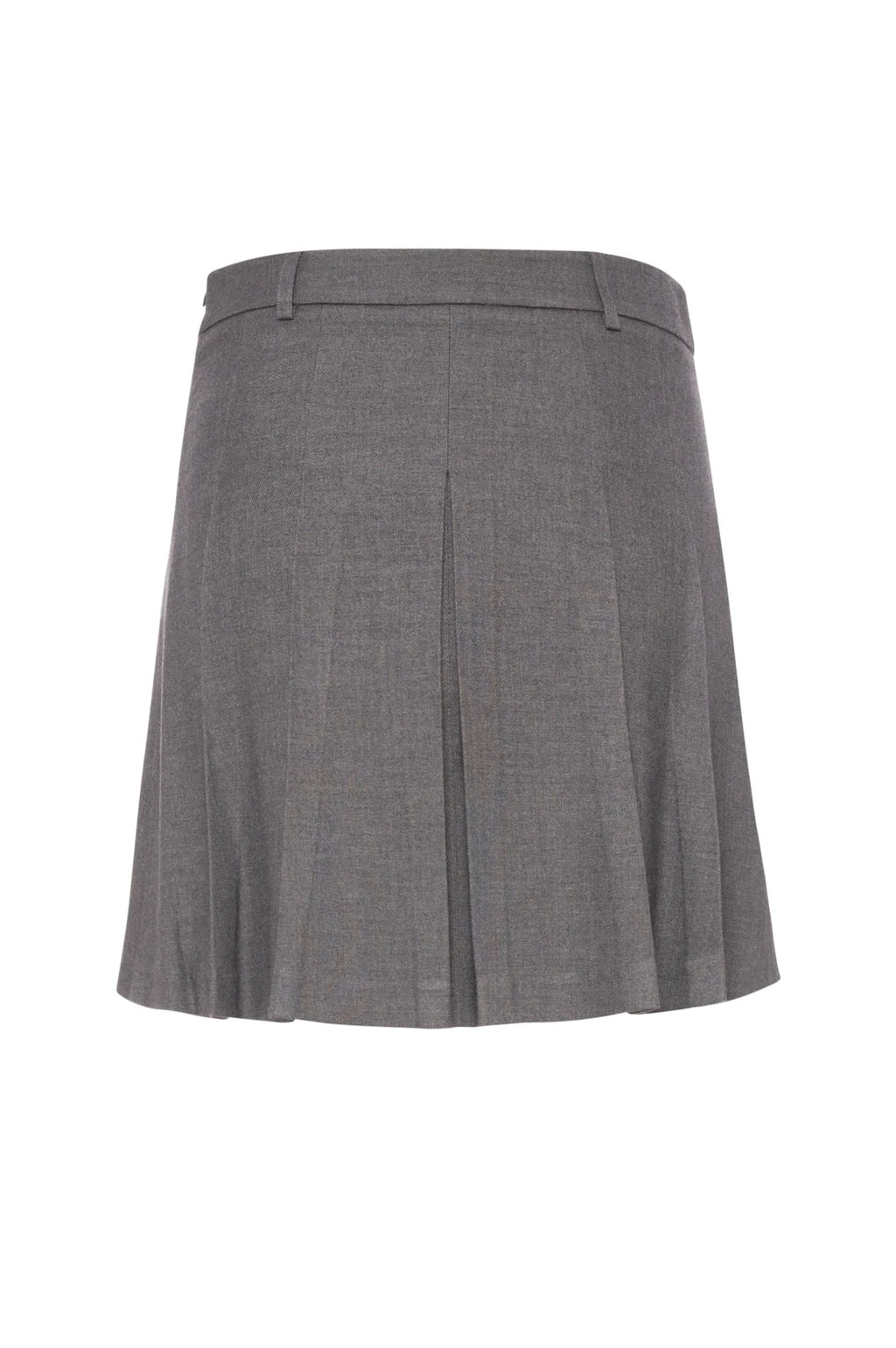 Fracomina - Mini Pleated Gonna Greymelange