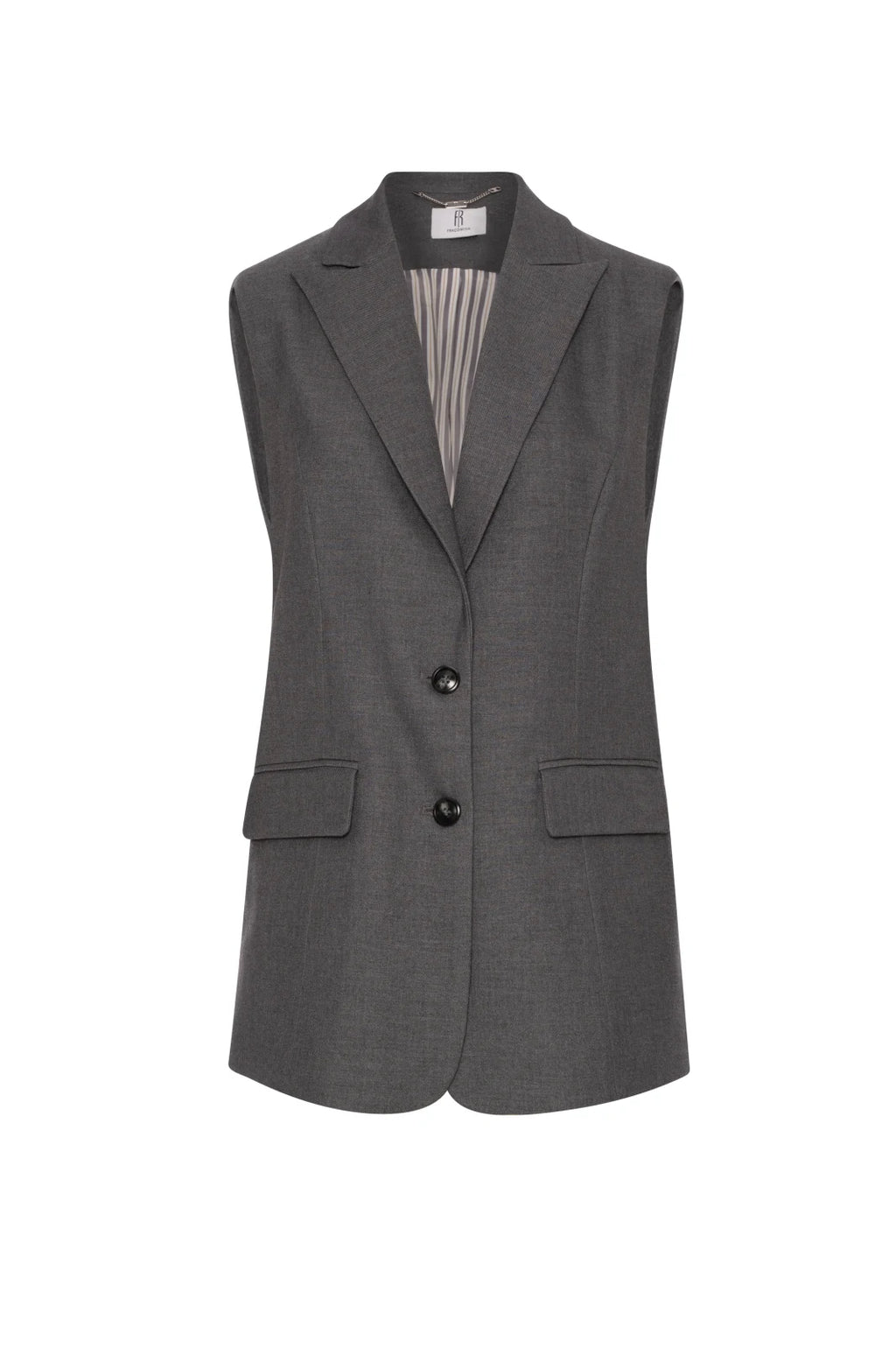 Fracomina - Long Gilet Greymelange