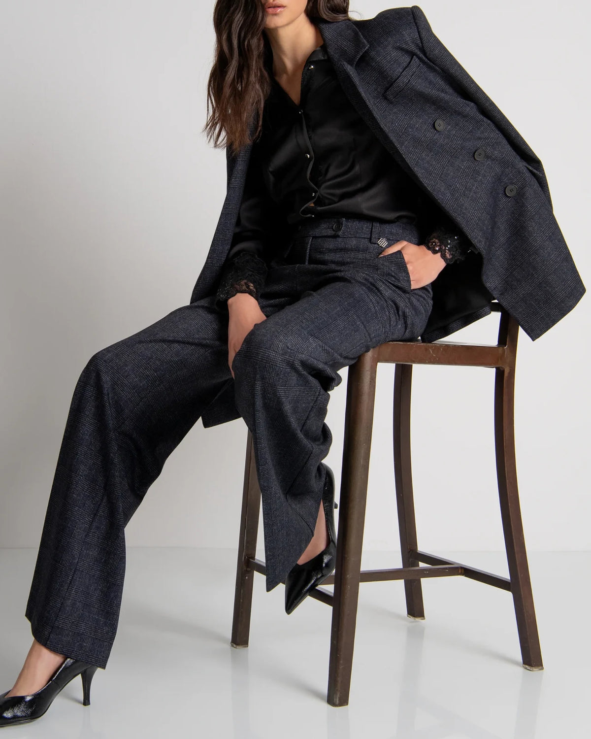 Fracomina - Regular Pantaloni Charcoal