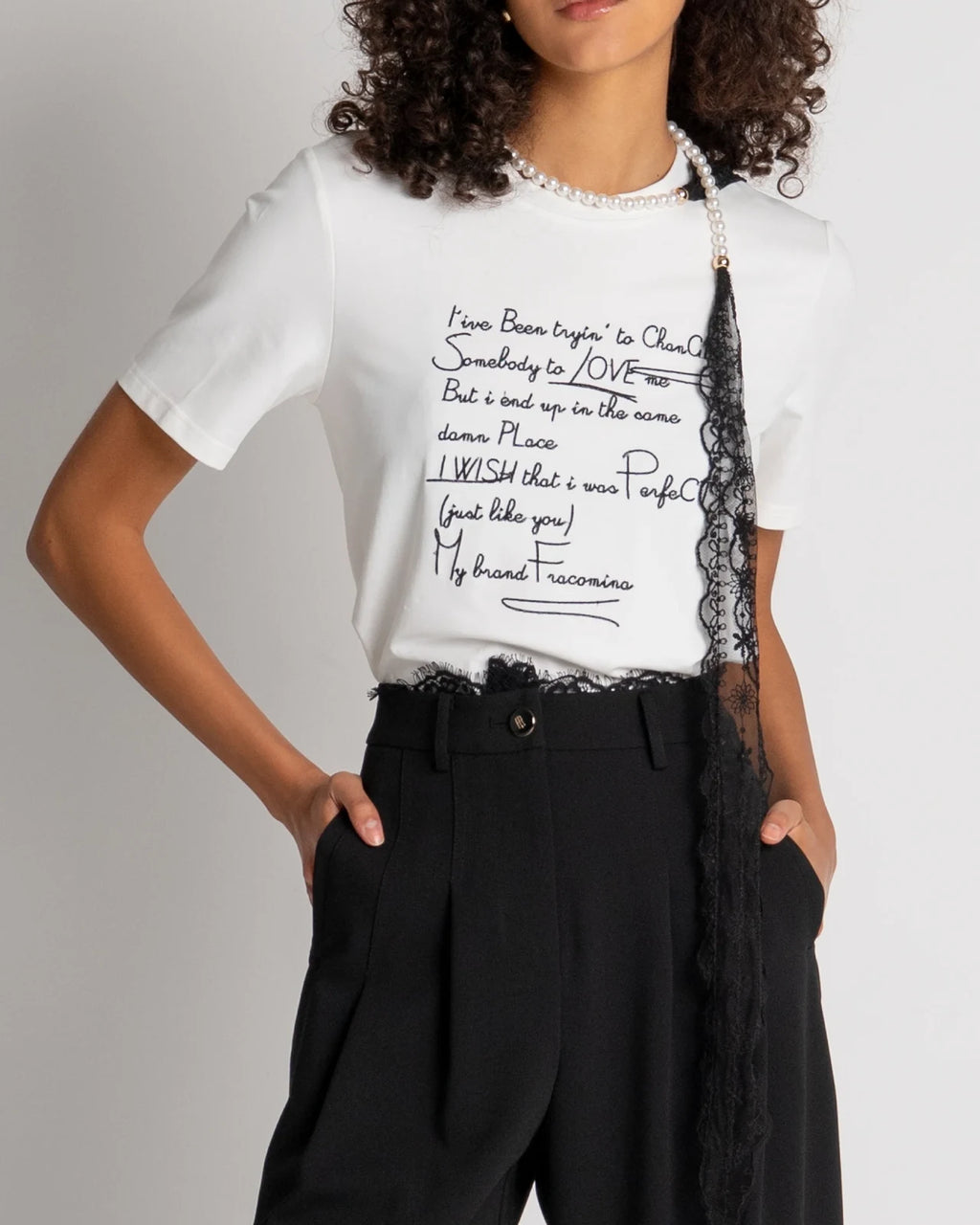 Fracomina - Flare Pantaloni Black