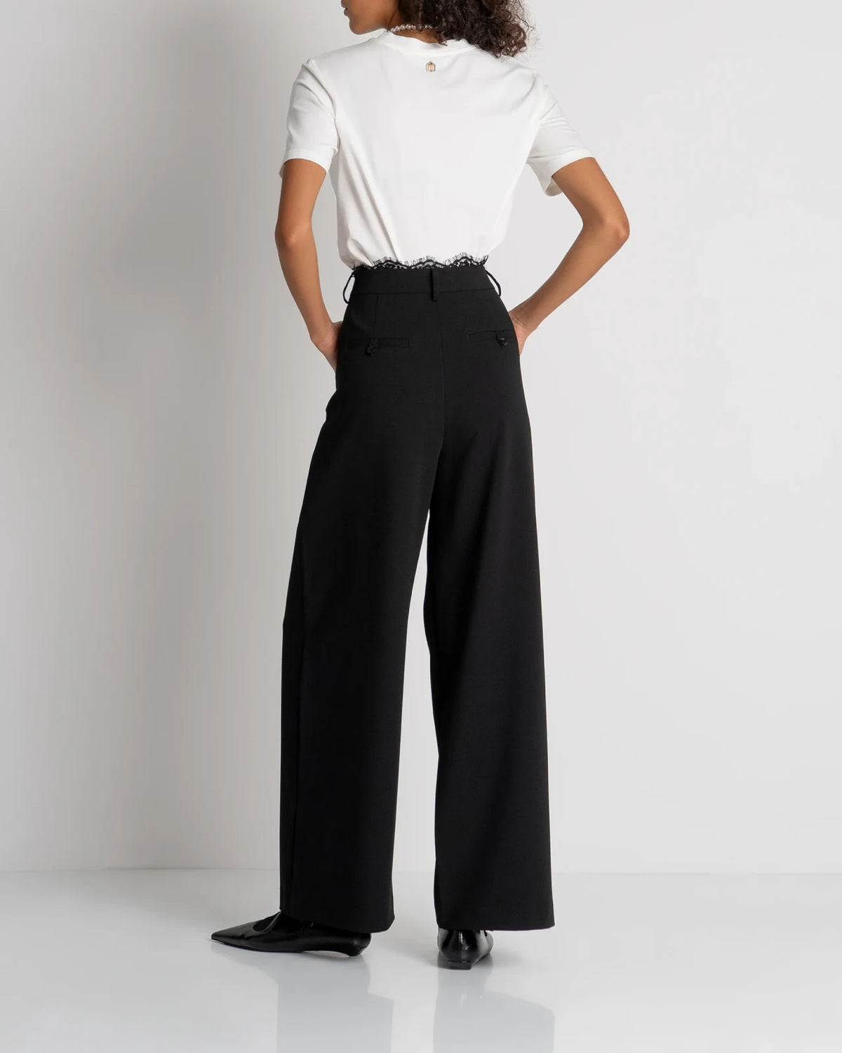 Fracomina - Flare Pantaloni Black
