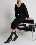 Fracomina - Midi Knitted Gonna Black