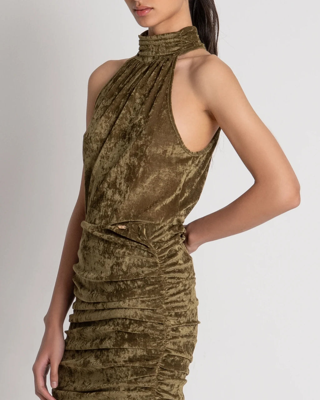 Fracomina - Halter Neck Tank Top Olive