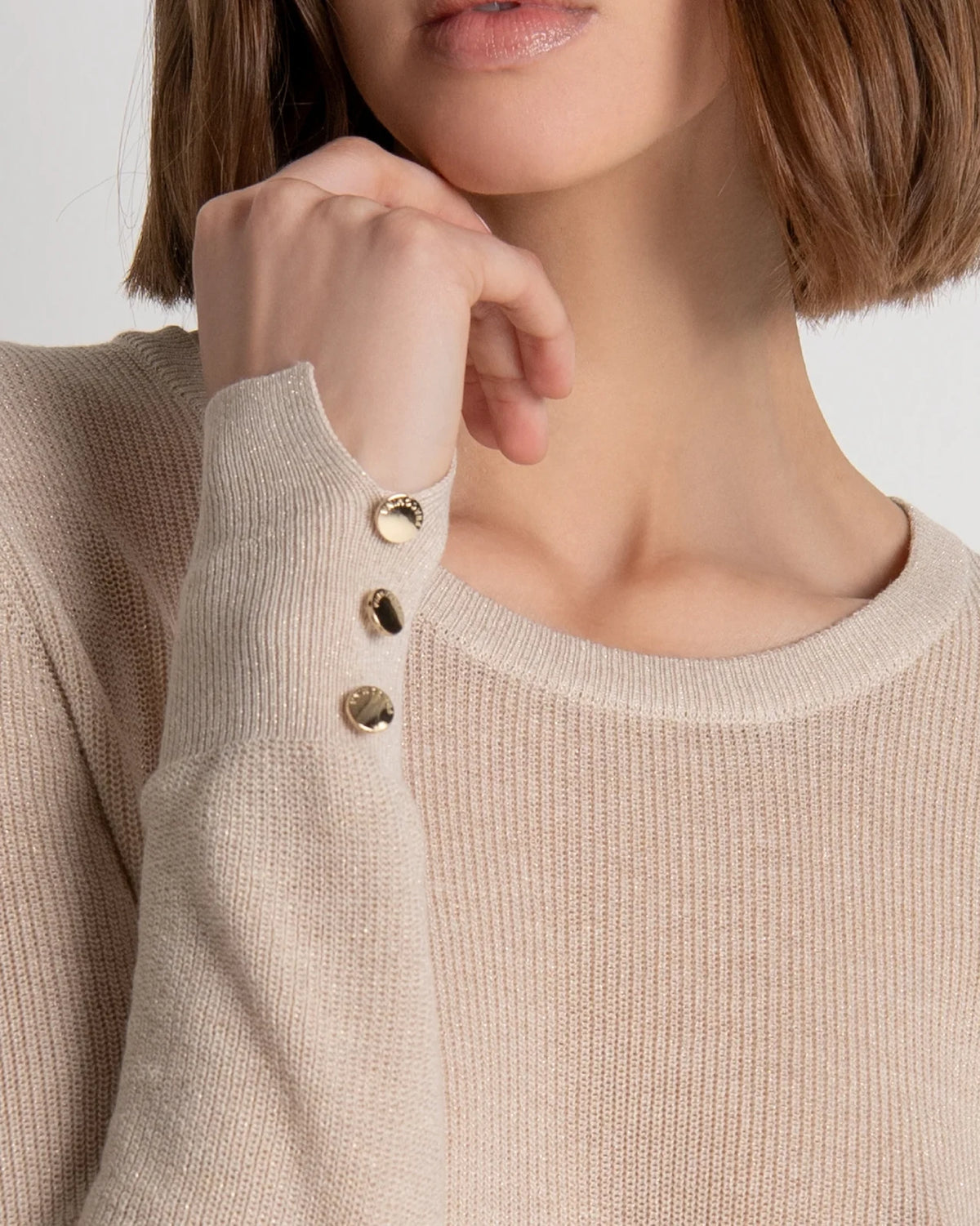 Fracomina - Crew Neck Maglia Gold