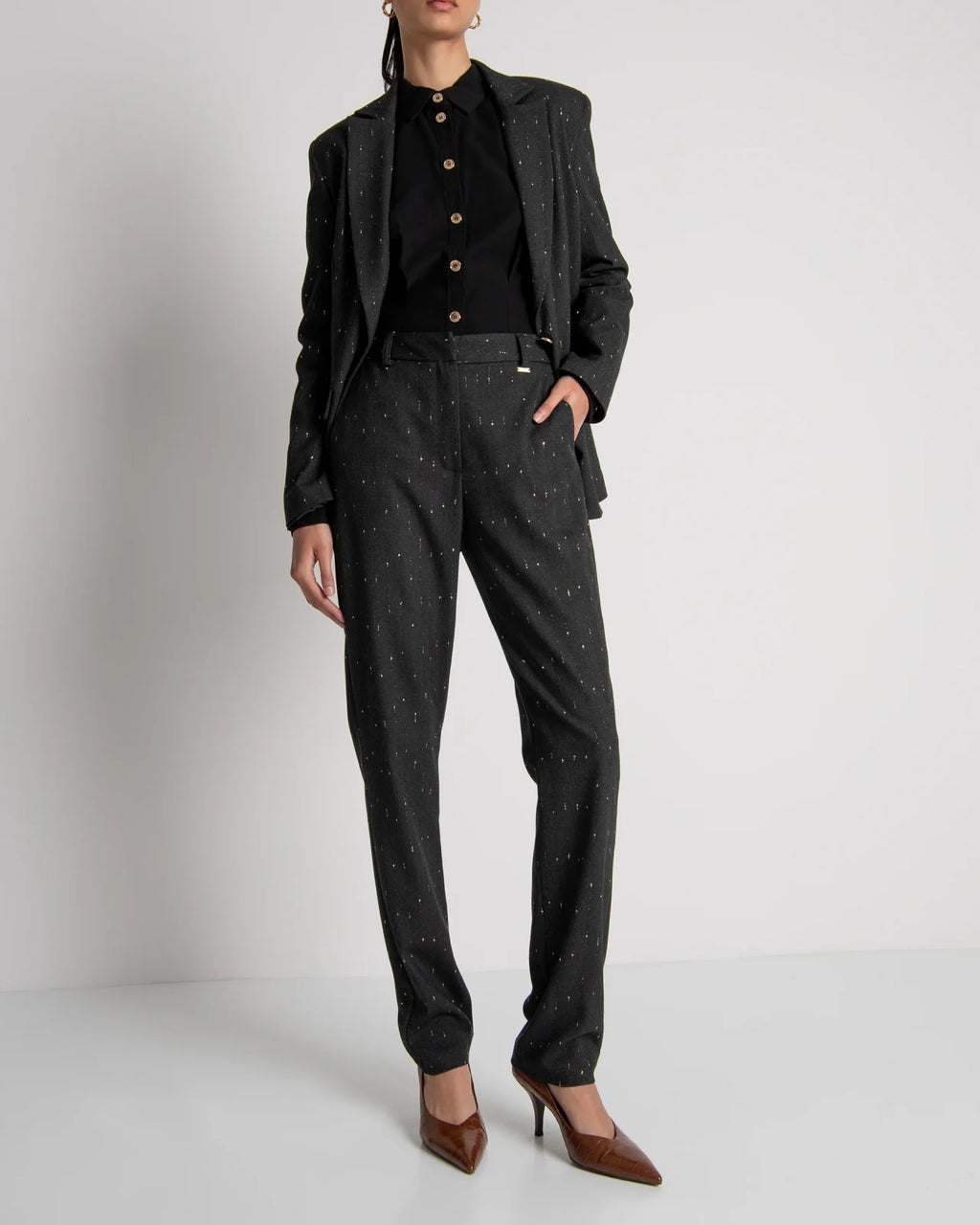 Fracomina - Regular Pantaloni Black