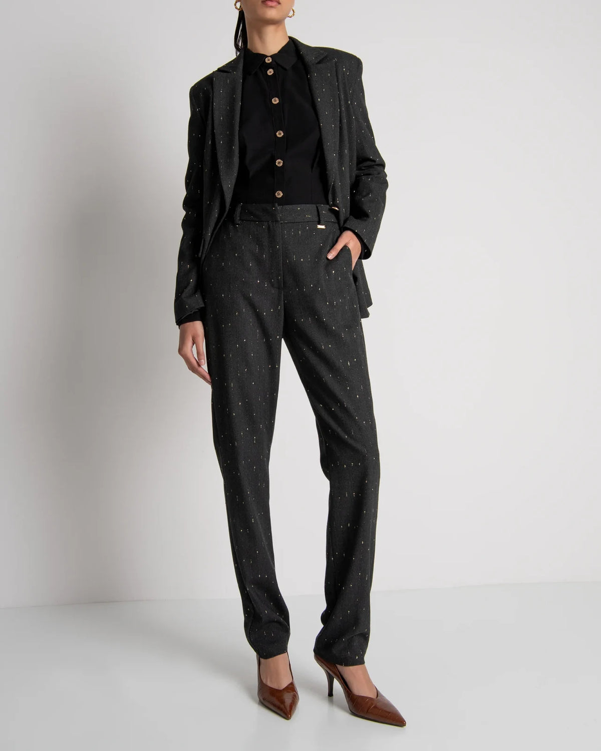 Fracomina - Regular Pantaloni Black