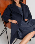 Fracomina - Long Cappotto With Cintura Bluette