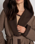Fracomina - Long Cappotto With Cintura Brown