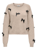 Only - Knitted Top Onlnoelle Bow Pullover Knt