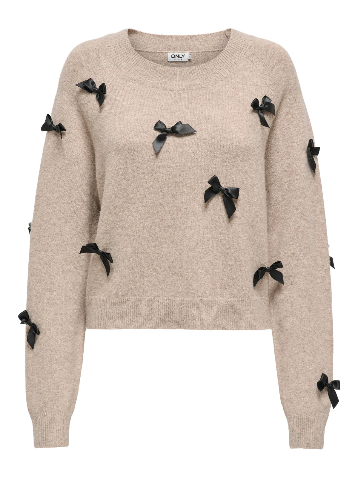 Only - Knitted Top Onlnoelle Bow Pullover Knt