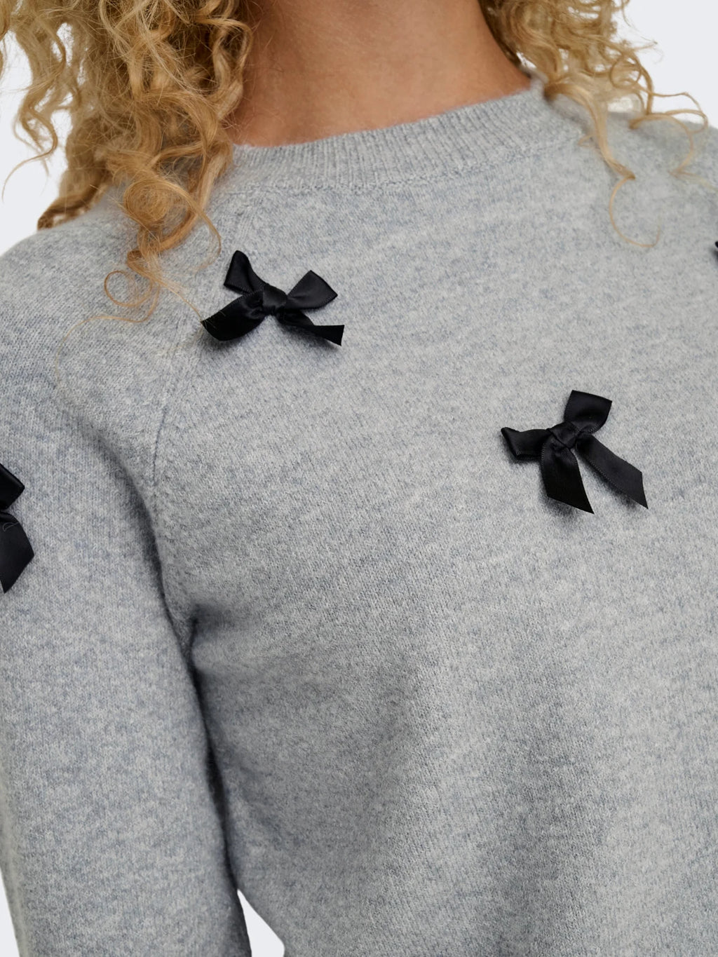 Only - Knitted Top Onlnoelle Bow Pullover Knt