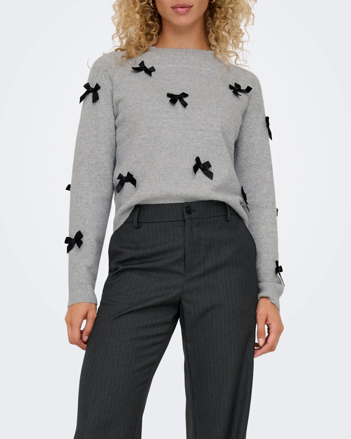 Only - Knitted Top Onlnoelle Bow Pullover Knt