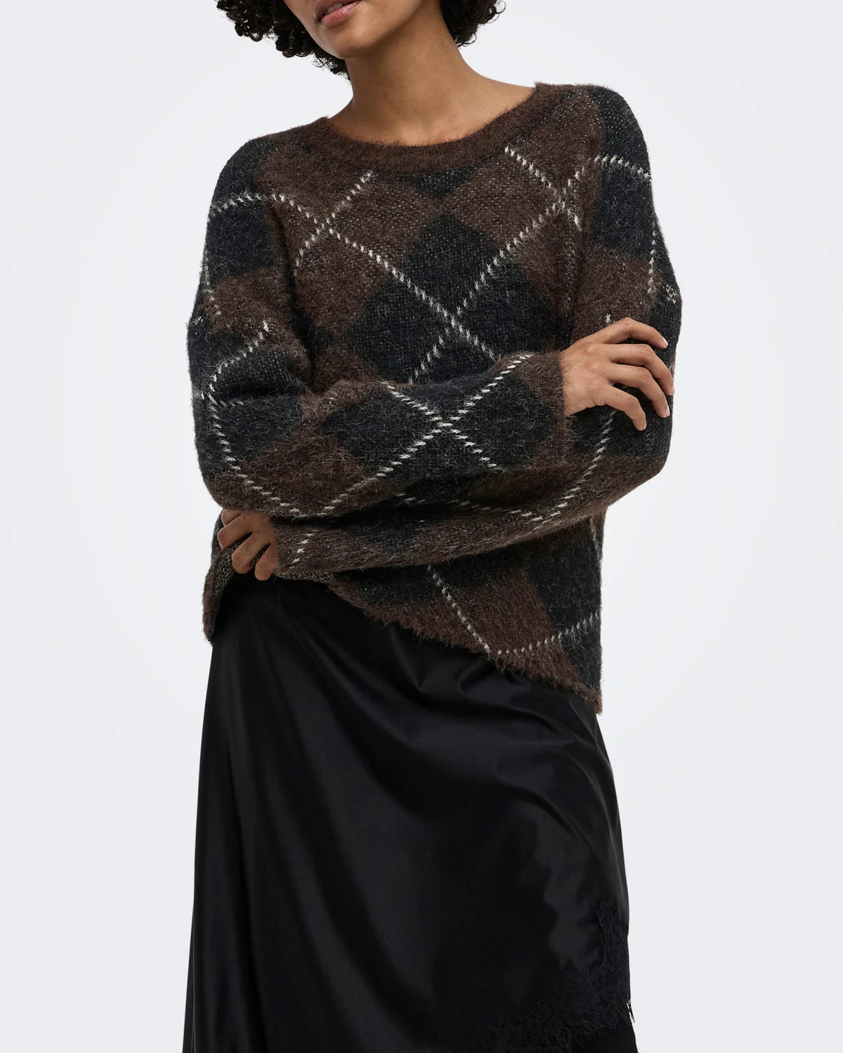 Only - Pullover Onlnoeme Pattern O-Neck Nca Knt