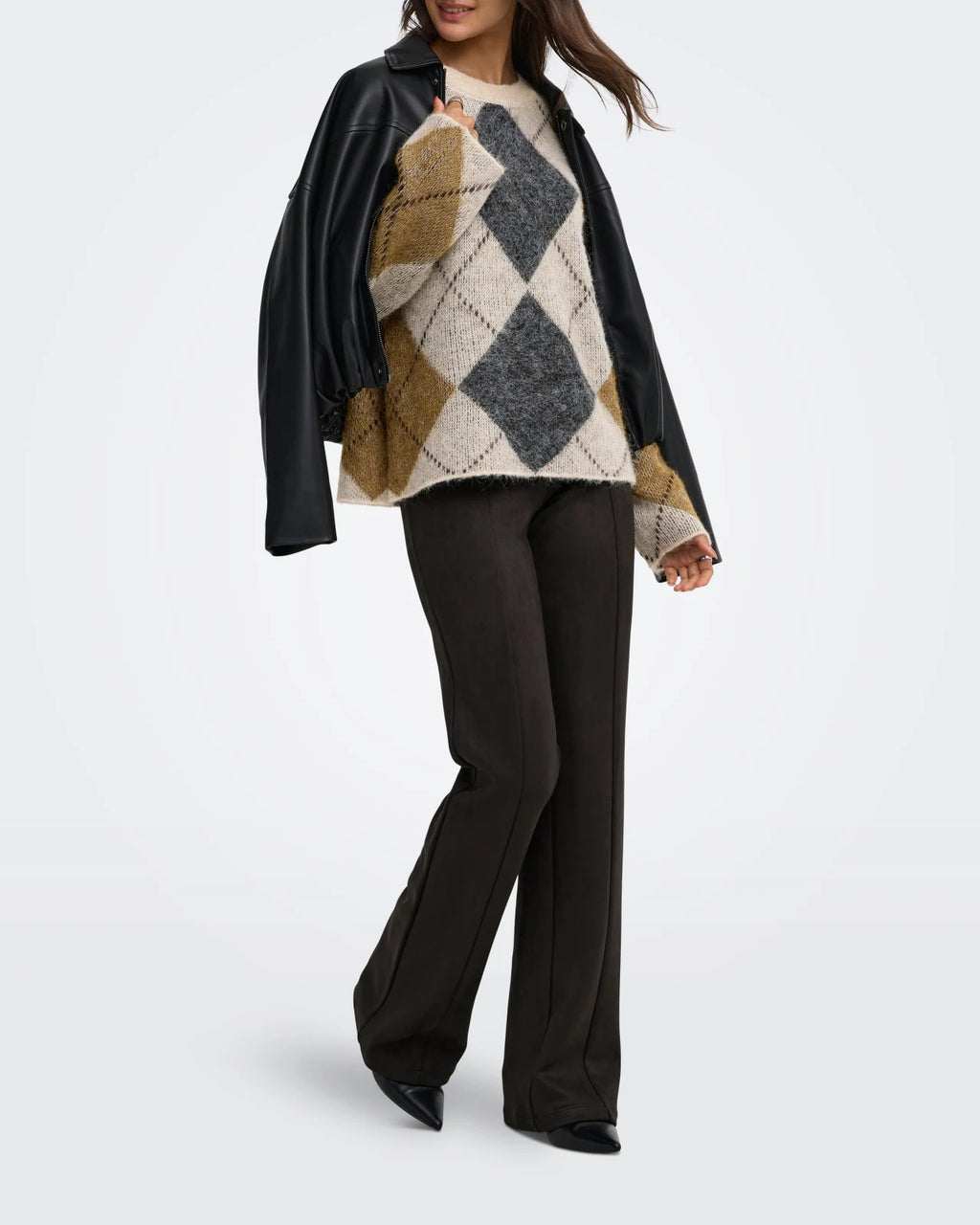 Only - Pullover Onlnoeme Pattern O-Neck Nca Knt