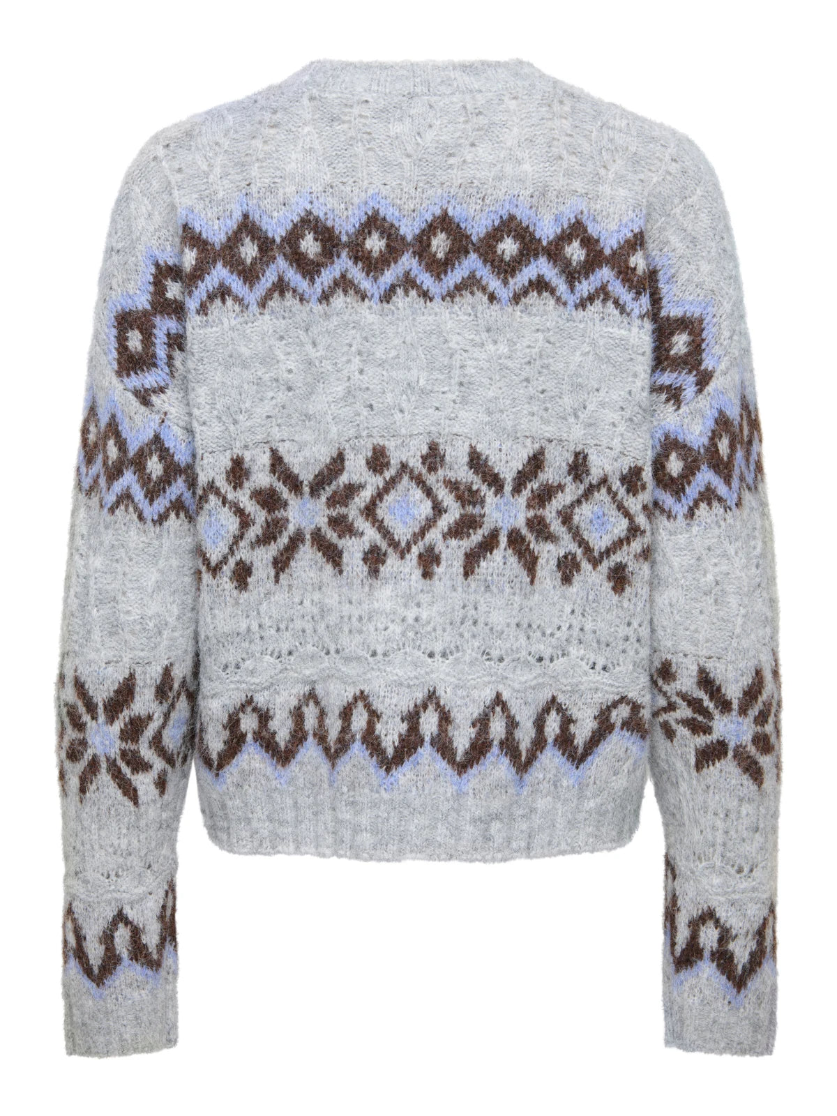 Only - Pullover Onlstockholm Fair Isle O-Neck Knt