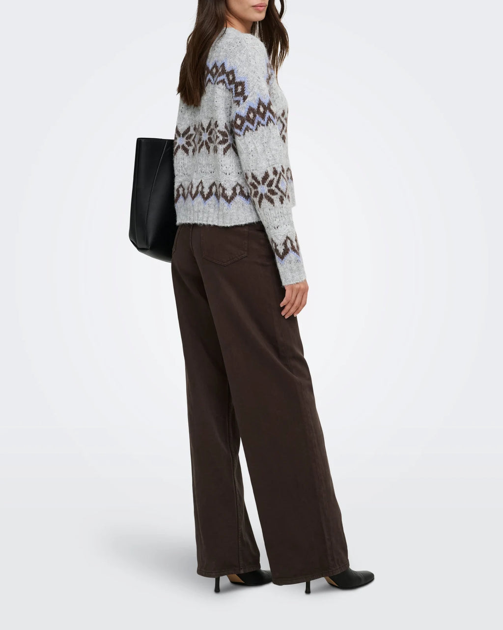 Only - Pullover Onlstockholm Fair Isle O-Neck Knt