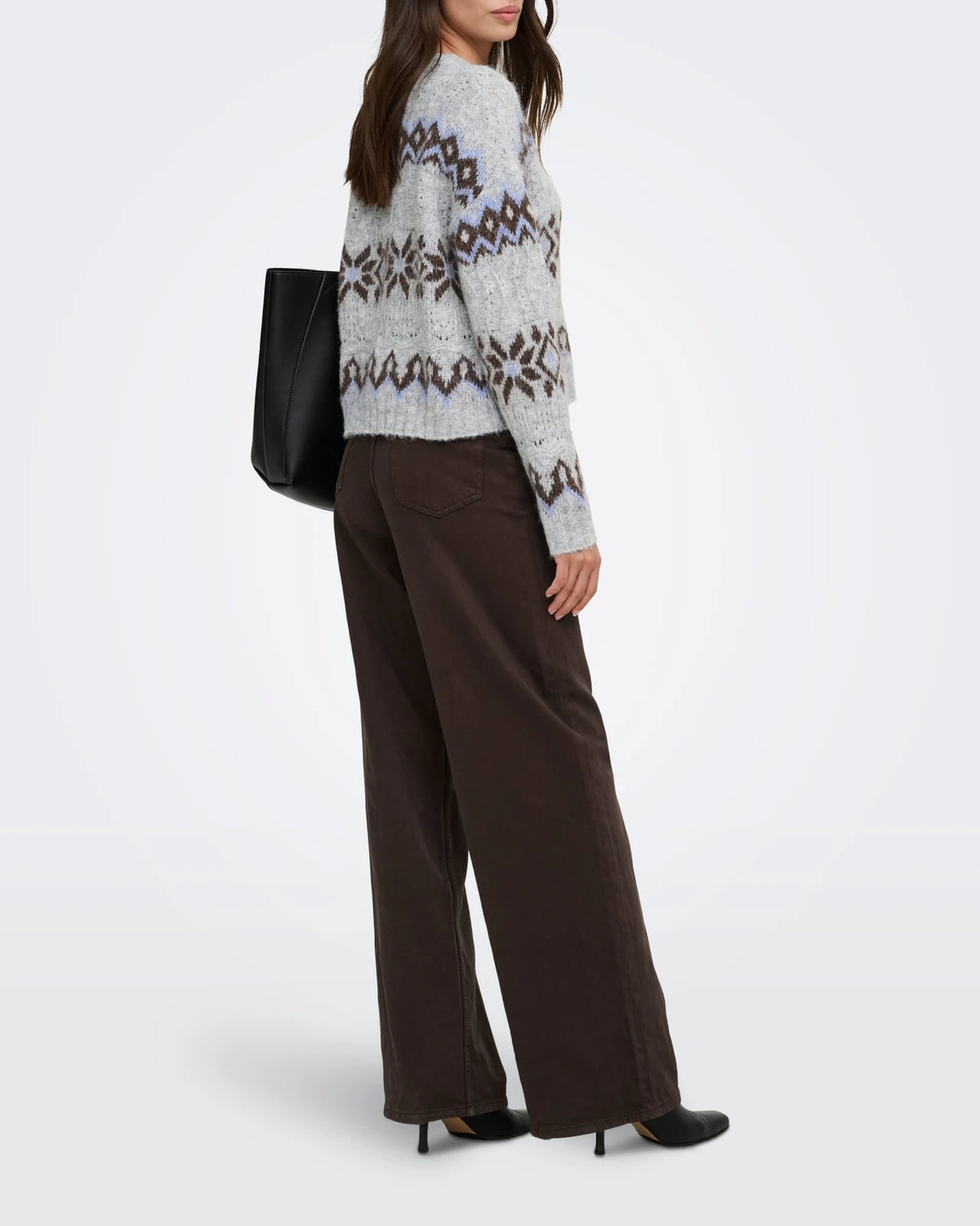 Only - Pullover Onlstockholm Fair Isle O-Neck Knt