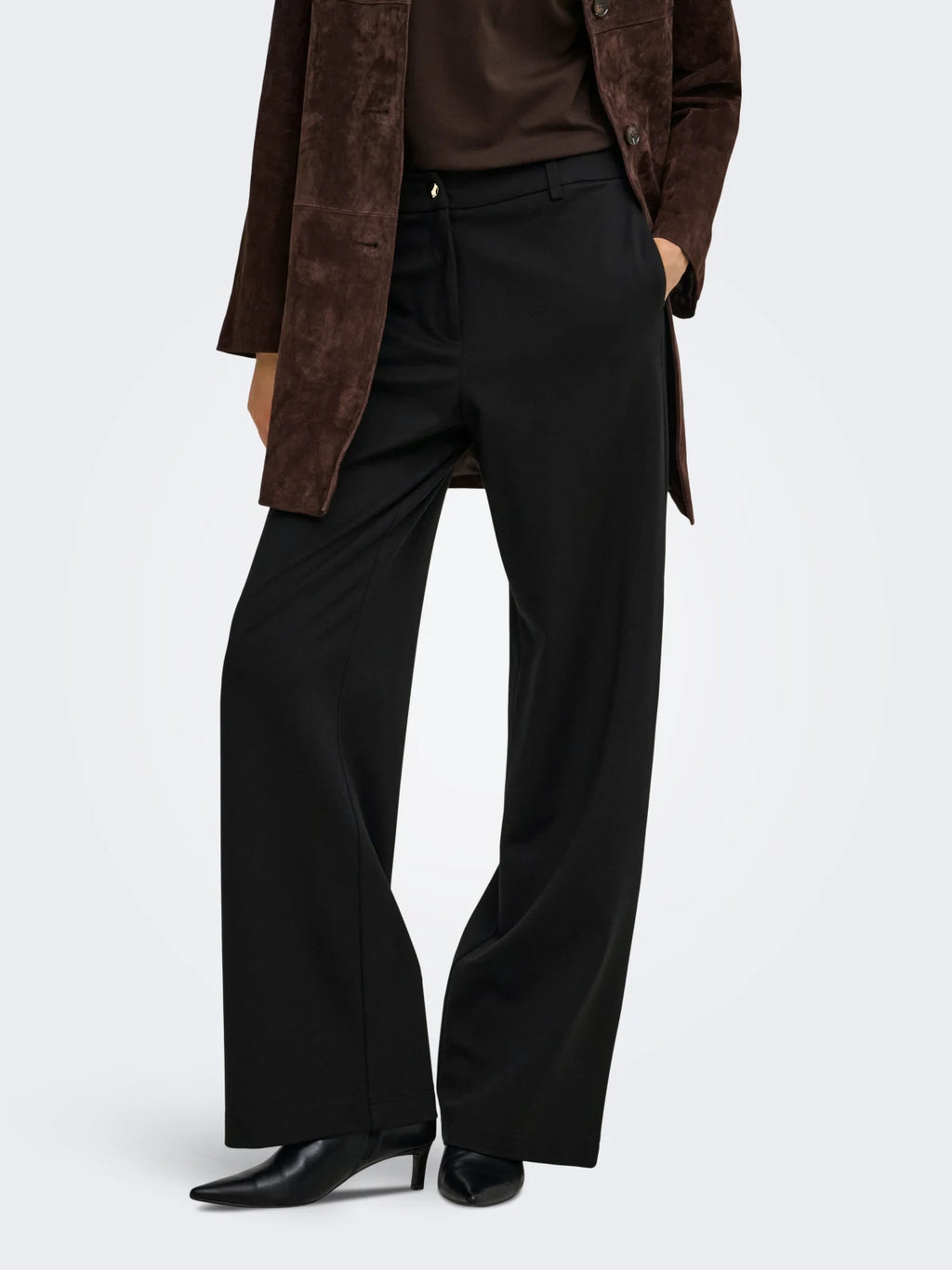 Only - Trousers Onlpoptrash-Tailored Hw Str Tlr