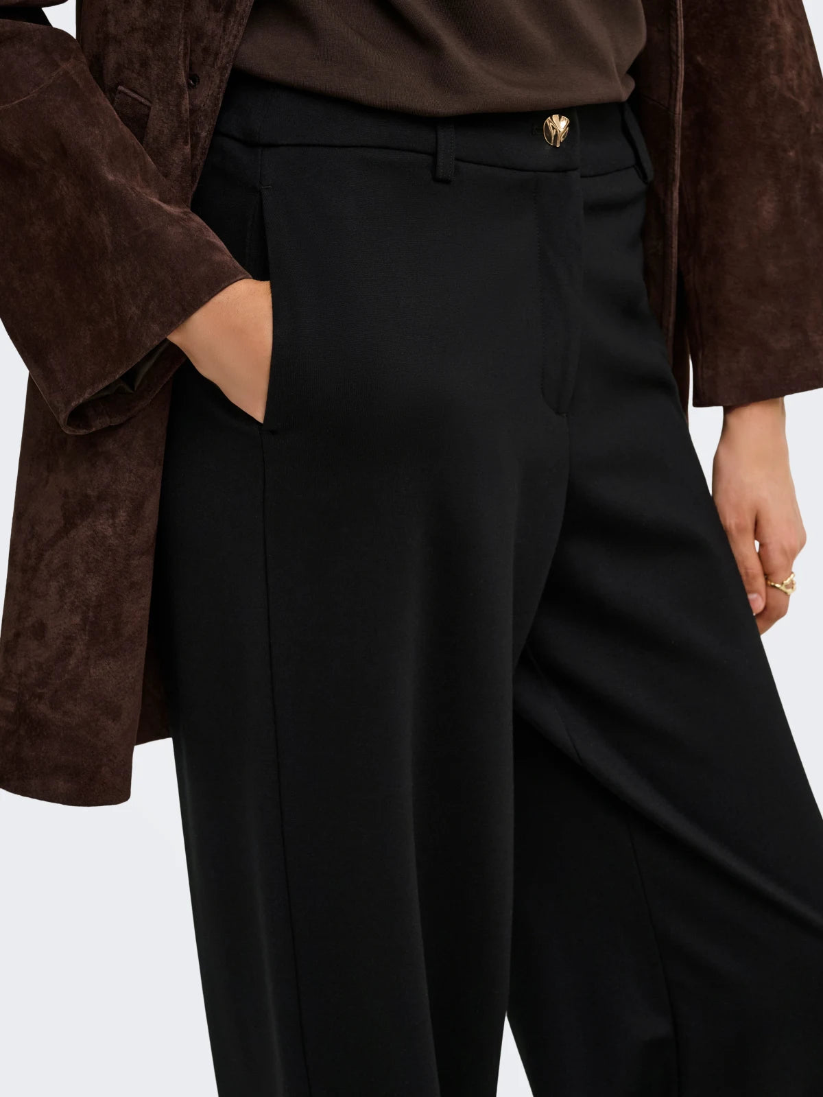 Only - Trousers Onlpoptrash-Tailored Hw Str Tlr
