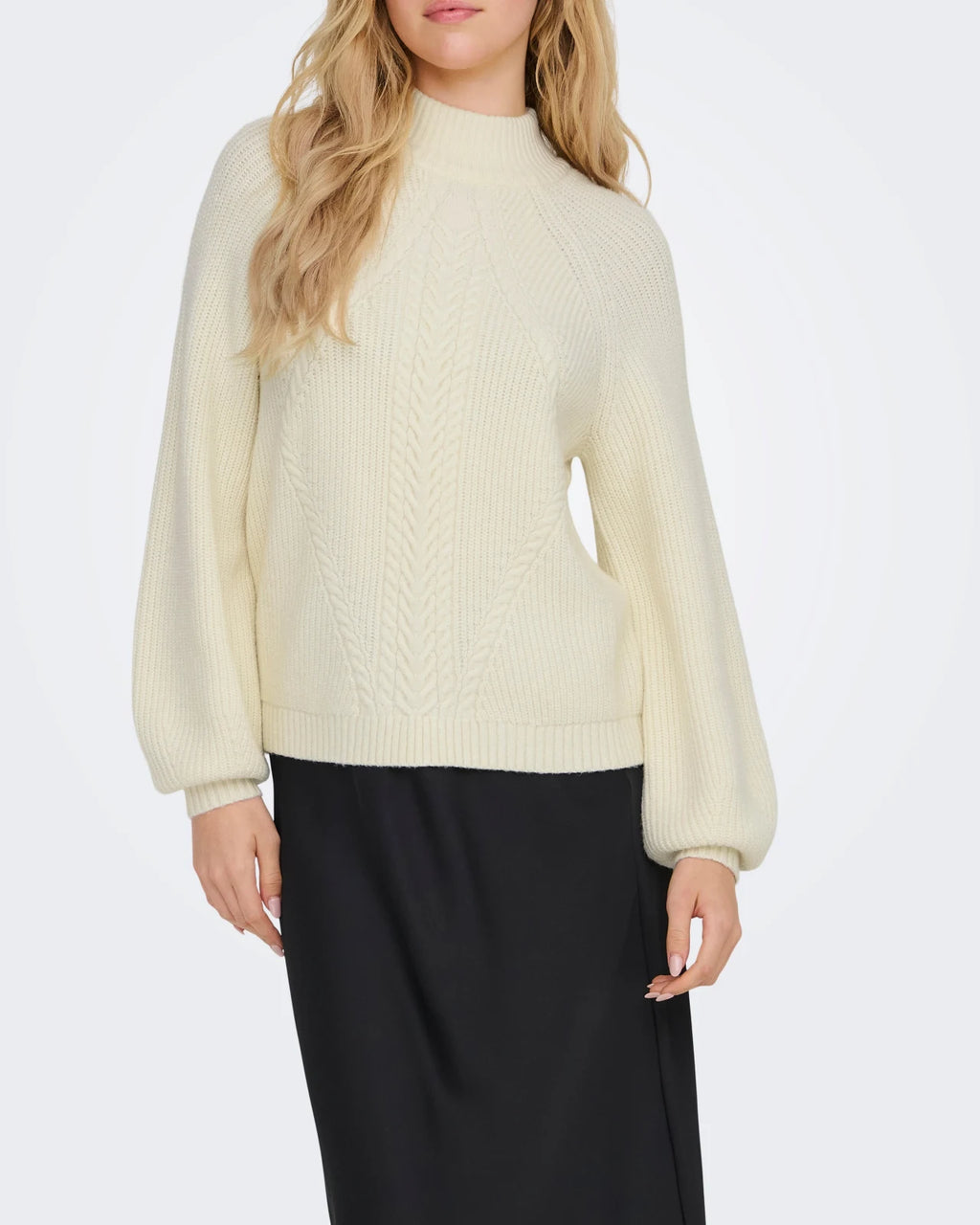 Only - Pullover Onlkatia Detail Highneck Noos Knt
