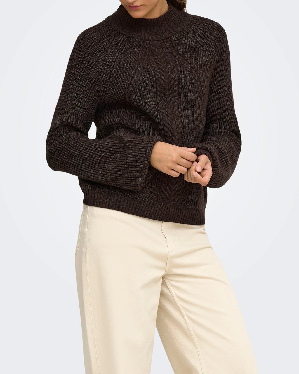 Only - Pullover Onlkatia Detail Highneck Noos Knt