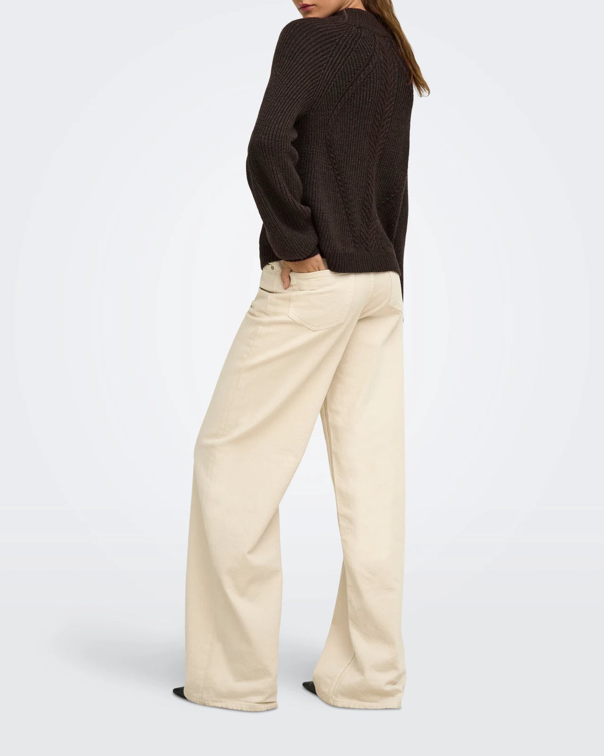 Only - Pullover Onlkatia Detail Highneck Noos Knt