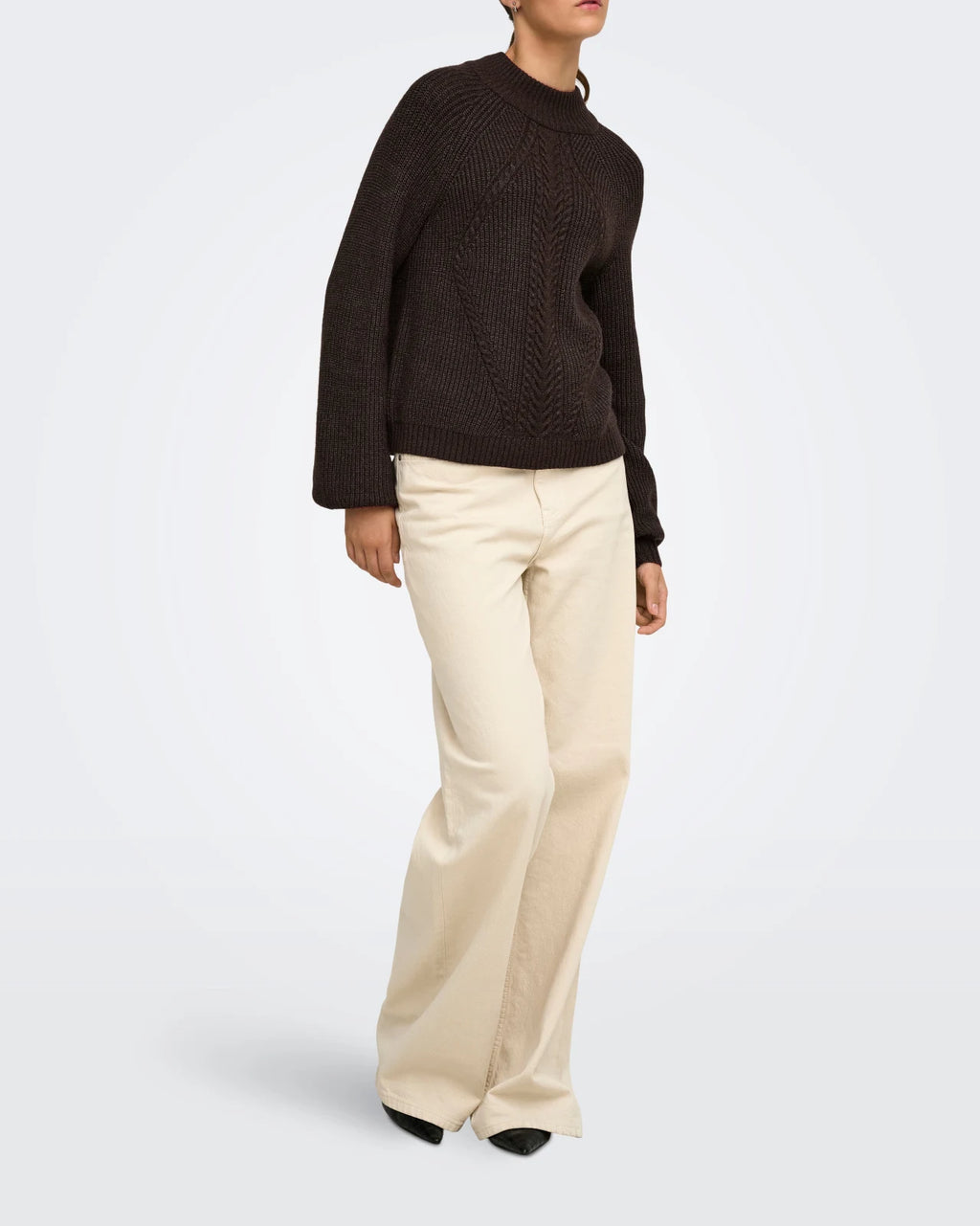 Only - Pullover Onlkatia Detail Highneck Noos Knt