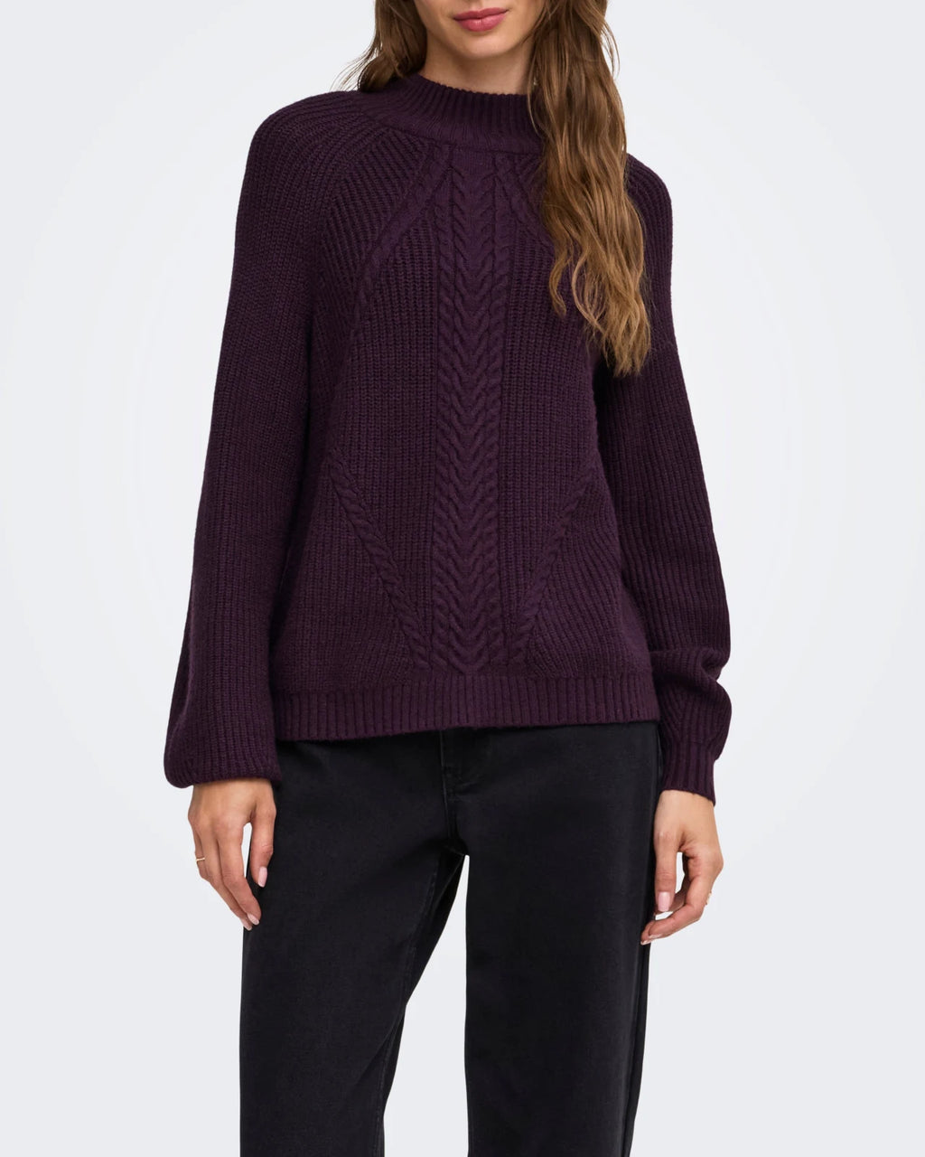 Only - Pullover Onlkatia Detail Highneck Noos Knt