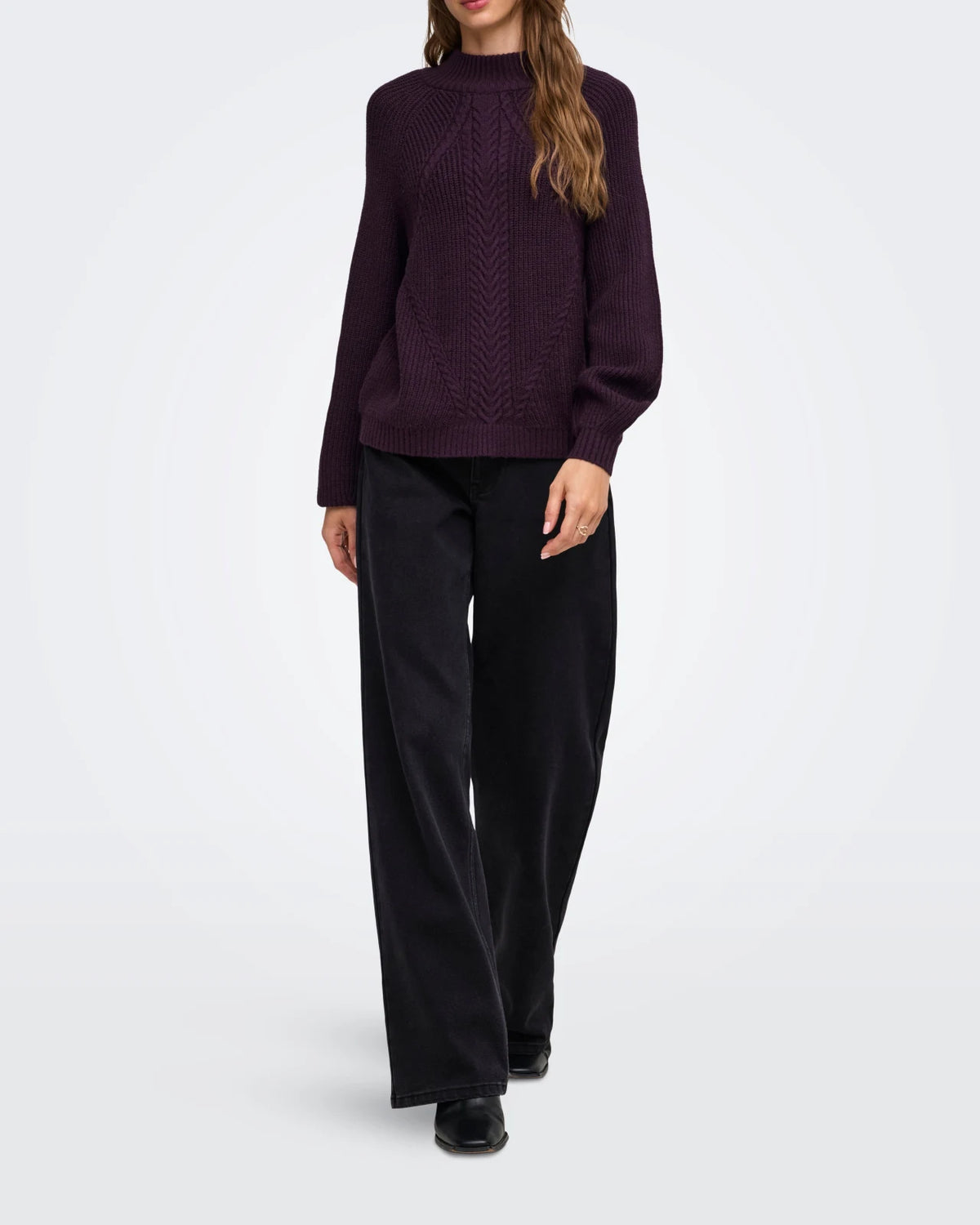 Only - Pullover Onlkatia Detail Highneck Noos Knt