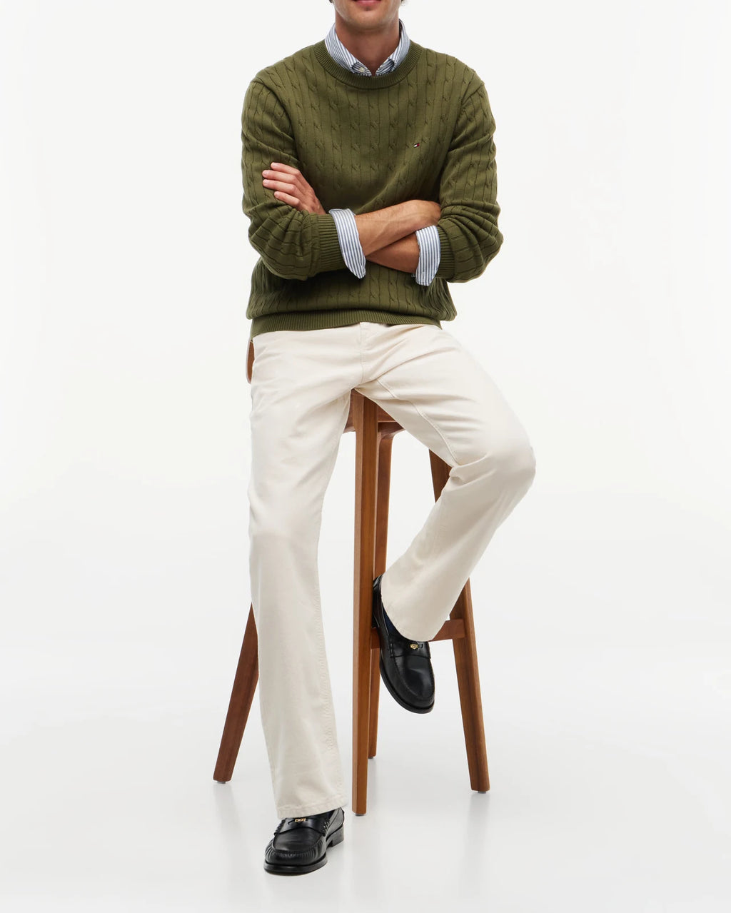 Tommy Hilfiger - Sweaters Classic Cotton Cable Crew Neck