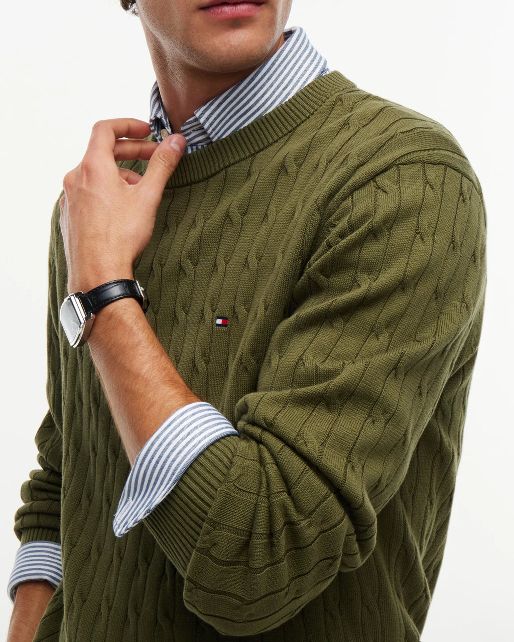 Tommy Hilfiger - Sweaters Classic Cotton Cable Crew Neck