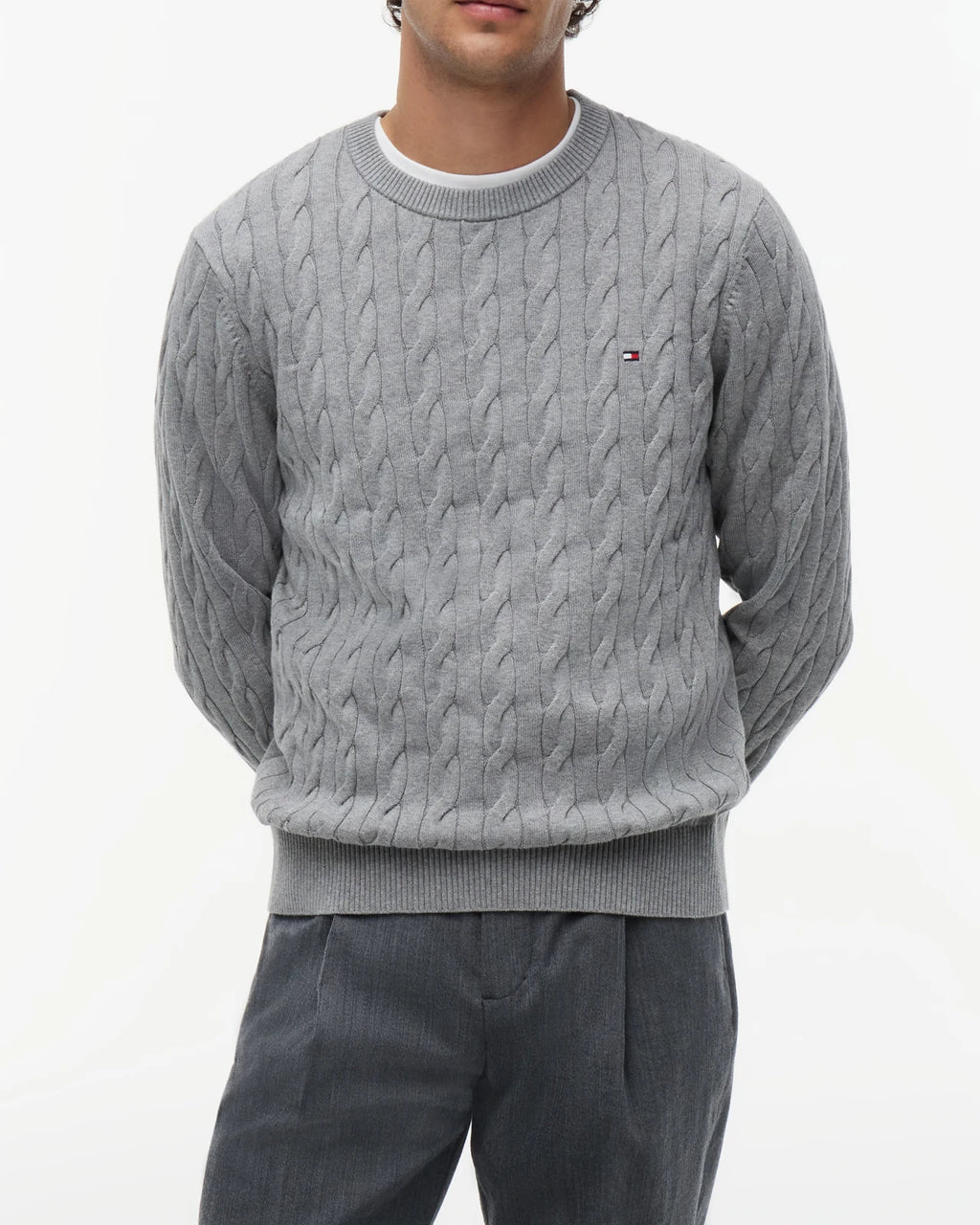 Tommy Hilfiger - Sweaters Classic Cotton Cable Crew Neck