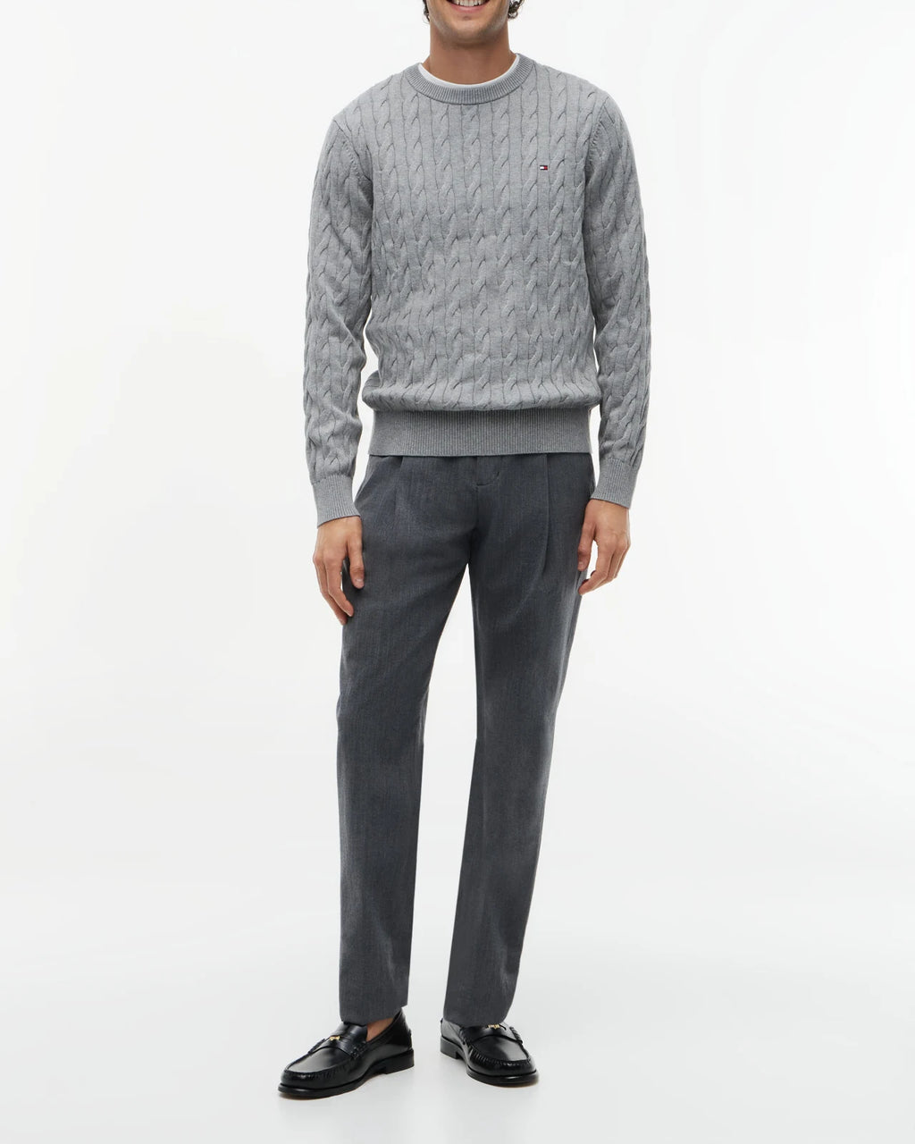 Tommy Hilfiger - Sweaters Classic Cotton Cable Crew Neck