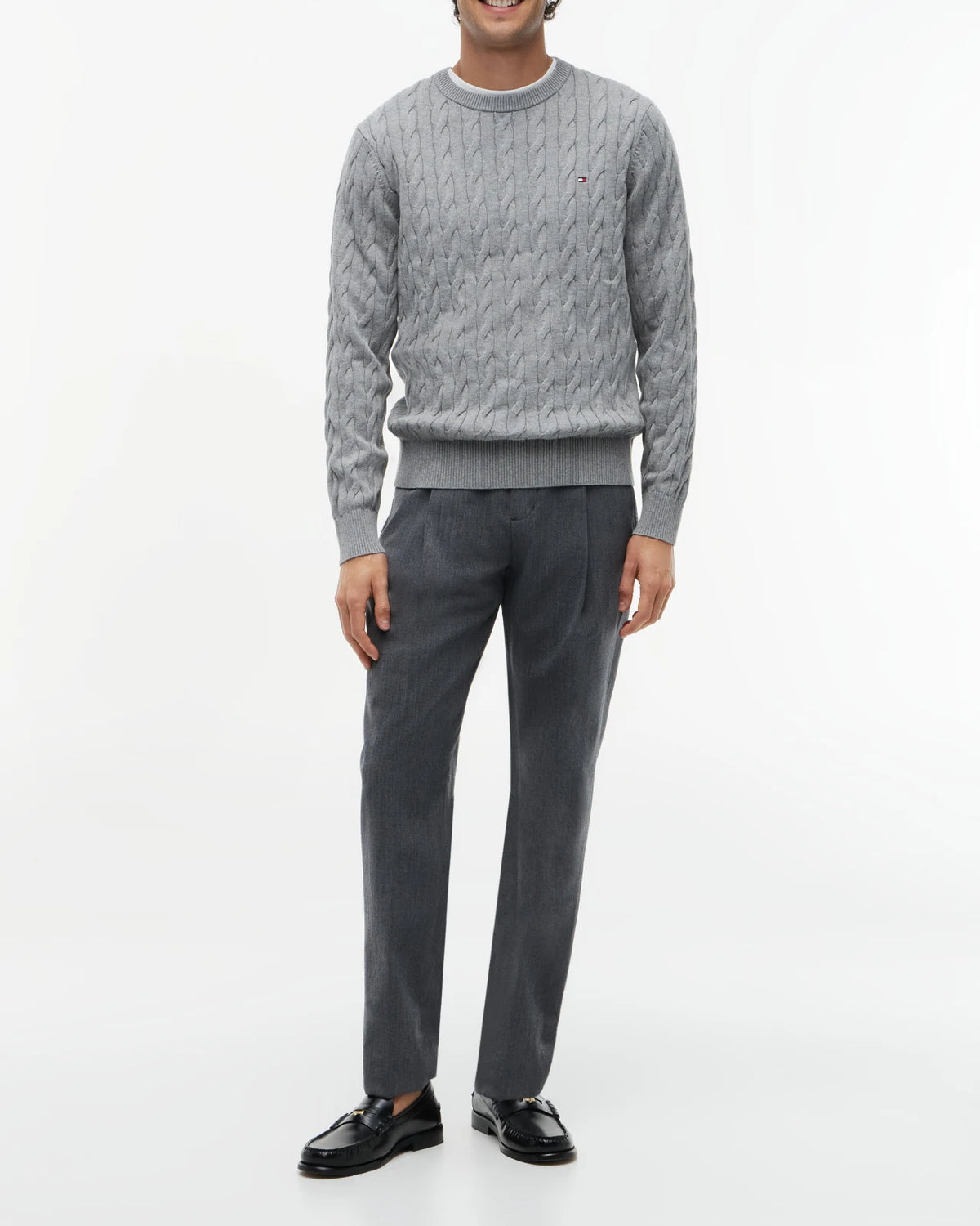 Tommy Hilfiger - Sweaters Classic Cotton Cable Crew Neck